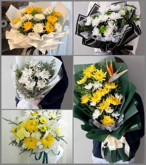 广东肇庆市德庆县新圩镇上咀村白事花束代送